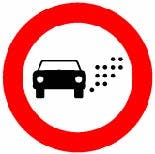 Señal R-120: prohibición por criterios ambientales (ZBE, distintivo)