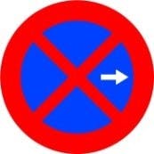 Señal R-307b: prohibido parar y estacionar desde la señal hasta intersección