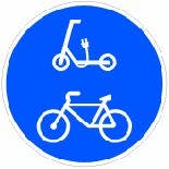 Señal R-421: vía obligatoria para ciclos y VMP